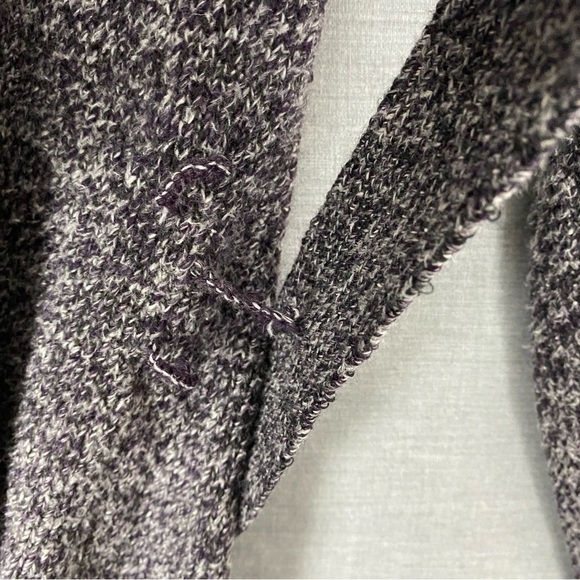 Dalia Button Up Cardigan Sweater Sz Medium Thick Tight Knit Fold Over Collar - Picture 7 of 9